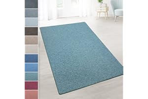 ‎CASA PURA casa pura Teppich Läufer London - Meterware - Teppichläufer für Wohnzimmer, Flur, Küche - Flacher Schlingenflor (Grün - 66x200 cm)