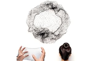 Teegxddy TouGod 40PCS red invisible para el cabello con bordes elásticos para fijar la peluca y el moño