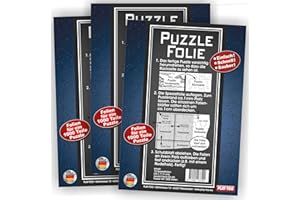 Play-Too 3er Set Puzzlefolie 30 Blatt! Puzzlekleber! Einfach! Schnell! Sauber! hält Superfest! Optimal für 3 x 1000 Teile oder 6 x 500 Teile Puzzle