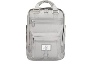 SEVENTEEN LONDON – Modern Urban Unisex 'Wimbledon' Backpack in a Classic Slim Simple Design – Fits Laptop up to 13”