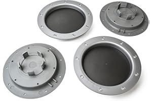 MYBA-S 4779035326534 Juego de 4 tapas para tapacubos, 147 mm/58 mm, universales