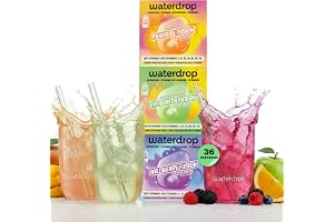 waterdrop MICRODRINK Wildberry, Paradise & Evergreen Fusion – 36 vattendroppskubber – Sockerfri törstsläckare och alternativ till dryckessirap och smakpulver – Smak för vatten utan socker - Vegansk
