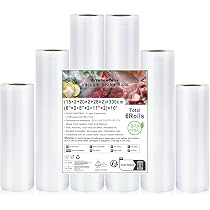 KotiCidsin Sac sous vide alimentaire, Rouleaux d'emballage pour 20x300cm & 28x300cm - Machine KotiCidsin Sac sous vide alimentaire, Rouleaux d'emballage pour 20x300cm & 28x300cm - Machine