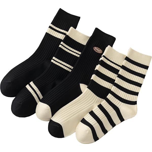 8 Paires Chaussettes Sport Femme - Imprimé Léopard, Mi-Mollet, Taille Unique - Coton Confortable