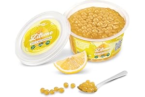 THE INSPIRE FOOD COMPANY INSPIRE FOOD Bubble Tea Perles Citron | Bubble tea, perle de tapioca pour bubble tea | 100% vegan et sans gluten, sans colorant artificiel, 450 grammes