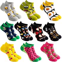 vitsocks Calzini Corti sotto Caviglia Colorati Fantasia Uomo Donna (3 PAIA) Cotone Morbido, multipack 3: stelle, 35-38