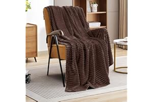 ‎HESIOL Kuscheldecke Flauschig Decke Wolldecke Blanket 100x150 Sofa Kuscheldecke Blanket Braun Flauschig Warme wohn- & Kuscheldecken Decke für Couch Winter Sherpa Decke