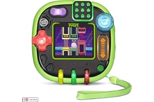 LeapFrog Rockit Twist Kids Educational Toy, Travel Games for Kids with 12 Games to Learn Maths, Literacy, Science & Creative Skills, Children Handheld Console with Games for 4, 5, 6+ Year Olds, Green