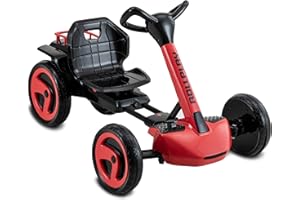 Rollplay 35441 FLEX XL Go Kart Electric Vehicle with 12 Volt Battery, Red, L990 x W581 x H624 mm