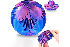 SINIRTTOU Bola de Engranaje Impresa en 3D, Juguetes Fidget Bola Sensorial Cubo, Gear Ball, Gear Sphere, Utilizado para Juguetes de Relajación de Ansiedad para Adultos y Niños （Esferas）