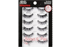 Ardell Professional Demi Wispies Naturalne Rzęsy do Naturalnego Wyglądu Wielokrotnego Użytku, Czarne, 5 Par