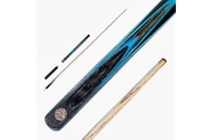 BAIZE MASTER G14 Gold Series 58 Inch EMPEROR Snooker Cue Hand Made ¾ Jointed Professional Ebony Snooker Pool Cue with 9.5mm Tip and 6 Inch Mini Butt Extension