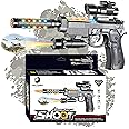 Toy Gun for kids great for Police Costume accessories, Army Soldier Military fancy dress pretend play. This durable plastic toy Gun Pistol emits sounds lights, movement & vibrates for hours of fun