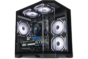 ionz Gaming PC - Ryzen 5 5500, Nvidia RTX 3050, 16GB RAM | 500GB NVMe SSD, Windows 11, 500W 80+ PSU, WiFi, Apex Mini Compact - Black