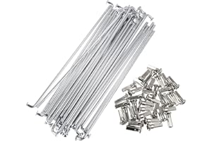 UXCELL sourcing map 36pz 3.5mm Diametro filettatura motociclo raggi ruota con nippli 180mm lunghezza