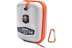 MiLESEEY Golf Rangefinder Hard Shell Case with Magnet - Compatible with Bushnell, Callaway & Tectectec - Universal Range Finder Carry Case Box - EVA Bag with Carabiner Belt Clip for Most Rangefinders