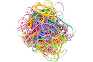 D.A.Y. REPUBLIC Neon Elastic Rubber Bands 100G’s, Approximately 250pcs, Neon Coloured, Ideal for Home and Office Supplies Industrial Crafts, Organisation, Natural Rubber Bands Strong and Durable