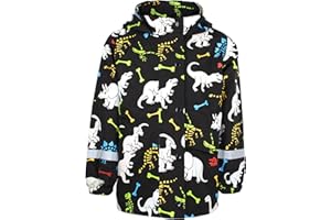 fringoo - Imperméable pour enfants à couleurs changeantes - Manteau pour enfants - Imperméable - Accents néon