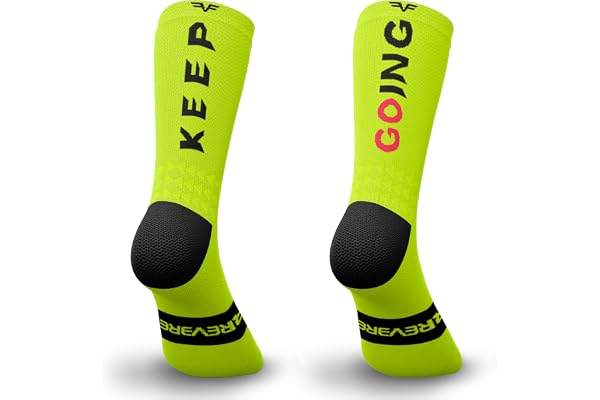 IRREVERENT Chaussettes de Sport Compressives et Hautes pour Running, Crossfit, Cyclisme, Padel, Basket