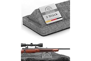 ‎AECO SOUND Schützenfilz® Gewehrauflage - 2 Stück - Präzision für Jäger und Sportschützen - für Hochsitz und Schießstand - die handliche Alternative zum Zweibein