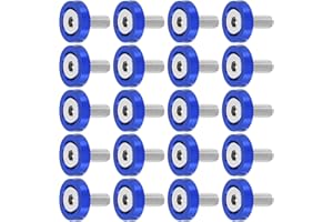 UNIFIZZ 20 stücke Auto Motorrad Blau M6 Kotflügel Stoßstange Unterlegscheibe Bolzen Set Aluminiumlegierung Motor Bay Fastener 1996-2023