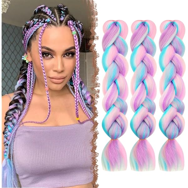 Jumbo Flechthaarverlängerung Ombré – 3 Stück, Kunsthaar, 122 Cm Lang, Perfekt Für Twists & Dreadlocks