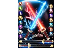 VATOS 2 Stück Lichtschwert für Kinder, RGB 15 Farben LED Ninja-Schwert mit Scheide und Kampfsoundeffekten, USB-aufladbares Lichtschwert-Requisiten für Cosplay, Weihnachten, Halloween, Anime-Fans