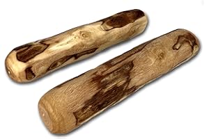 EL FUTBOLIN Legno D'Ulivo per Cani | Taglia S (15 cm) | 2UDS | Bagnato in Olio D'Oliva | Giochi Masticativi per Cani Lunga Durata | Igiene Dentale | Qualita Ambientale Certificata
