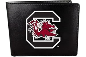 Siskiyou Sports Geldbörse aus Leder, doppelt gefaltet, großes Logo