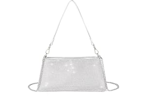 Valleycomfy Damen Clutch Elegante Brauttasche Diamant Handtasche Hochzeit Abendtasche Klatsch Tasche Cluthes