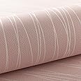 Cathpetic 3D Wave Stripes Glitter Wallpaper Pink 9.5×0.53m,Embossed Wallpaper Roll for Living Room Bedroom Kitchen Front Room,Non Woven Fabric Wallpaper Luxury Modern Abstract
