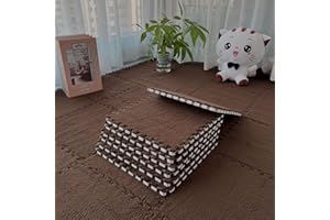 ZSREDHONG 50 tappetini in schiuma di peluche a incastro per soggiorno, camera da letto, 50 pezzi, 30 x 30 cm