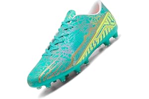 HaloTeam Chaussures de Football Homme Outdoor Low-Top Spike Crampons Athlétisme Entrainement Profession Chaussures de Sport 39 EU-45 EU