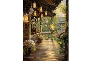 PUJEKNM Landscape Paint by Numbers for Adults, Scenery Canvas Oil Painting Kit for Adults, DIY Craft Art Painting Kit Acrylic Pigment Drawing Paintwork for Gift Home Wall Decor 12x16 inch (Without Frame)