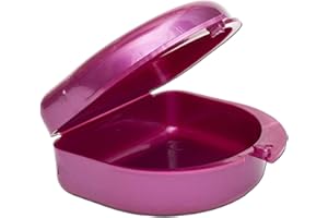 DENTAL AESTHETICS Gum Shield Case - Mouthguard Box for Ortho Retainers, Sports Dental Appliances, Dentures & More