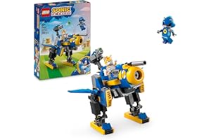 LEGO Sonic Cyclone vs. Metal Sonic, Giochi d'Azione per Bambini e Bambine da 8 Anni in su con Mech Robot Giocattolo Trasformabile e Personaggio di Tails, Idea Regalo di Compleanno da Collezione 77002