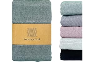 ‎MOMOMUS MOMOMUS Dünne Tagesdecke, Bettüberwurf Vielseitiger oder Dünne Überwurf für Bett - Leichte, Praktisch, Komfortabel - Ideal als Überwurfdecke für Sofa, Sessel und Bett - Grün, 170x260 cm