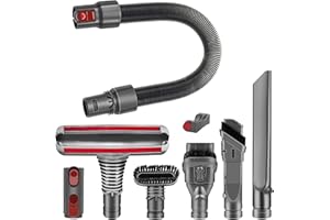 Italdos Kit de Remplacement Brosse Buses Tuyau Flexible Accessoires Extension compatible pour Dyson V6 V7 V8 V10 V11 V15 DC34 DC35 DC59 DC62 (KIT 8in1)