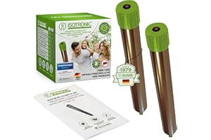 ISOTRONIC – batteriebetriebener Maulwurfvertreiber gegen Bodentiere wie Maulwürfe, Wühlmäuse, Ameisen, Schlangen uvm. – Maulwurfschreck mit Quarzschwingungen & Vibrationen – 1250m² Wirkungsbereich (2)