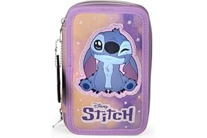 TheCartoonWorld ASTUCCIO SCUOLA 3 ZIP con 45 pezzi - LILO e STITCH 2024/2025