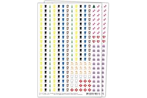 TOBJA Naklejki na kalendarz, 560 naklejek na śmieci, urodziny, święta, lekarz, wizytę | Idealny kalendarz na śmieci, kalendarz rodzinny, planer