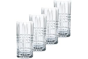 Spiegelau & Nachtmann, Square 101049 - Set di 4 bicchieri da long drink, 445 ml