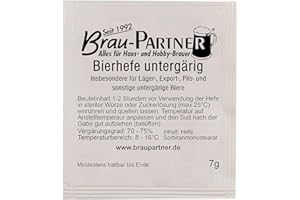 BRAU-PARTNER Braupartner Trockenhefe ug | Untergärige Bierhefe zum Bier brauen