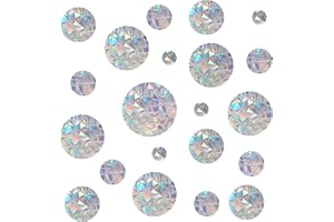 EONBES 48 Stück Anti-Kollisions-Fensteraufkleber, um Vogelschläge zu verhindern, Vogelschlagschutz für Fenster, schützt Vögel vor Glaskollisionen, Kreis-Stil