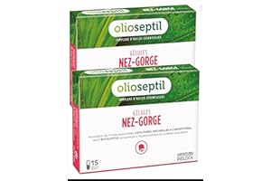 Olioseptil - Nez-gorge - Lot de 2 x 15 gélules - Libère les voies aériennes supérieures