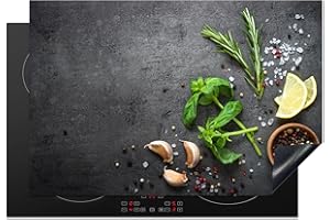 KitchenYeah© Copri Piano Induzione 78x52 cm Cucina Coprifornelli Copertura Protezione Cottura Tutto per la Cucina Lime - Erbe - Verde