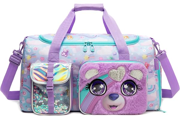 Sac Danse Fille Week-End Fille Sac Voyage Enfant avec Compartiment à Chaussures