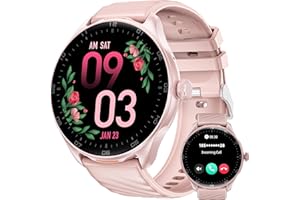 OUKITEL Smart Watch for Women with Answer/Make Call, 1.39"HD Screen Fitness Watch with Heart Rate/Sleep Monitor/SpO2/Pedometer, Activity Tracker 100+ Sport Modes, IP68 Waterproof Smartwatch for IOS Android
