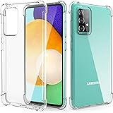 Migeec Hülle für Samsung Galaxy A52 4G 5G Transparent [Stoßfest] Weiche Silikon [Kratzfest] Flex TPU Bumper handyhülle Durchs