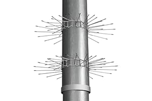 ‎GARDIGO Gardigo Marderabwehrgürtel 2er Set für Fallrohre Ø 100mm bis Ø 120mm I Marderabwehr aus galvanisiertem Stahl für Haus Dachrinne und Baum, 62364